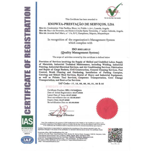 Certificação ISO 9001:2015